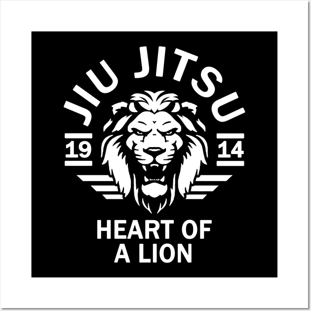 Brazilian Jiu Jitsu, BJJ, MMA Wall Art by Tshirt Samurai